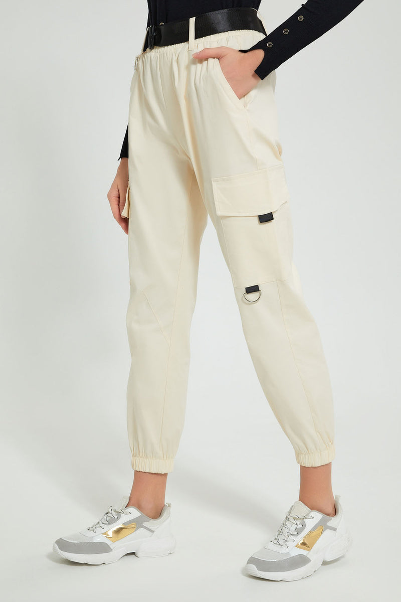 Redtag-Ivory-Belted-Cargo-Jean-Jeans-Baggy-Fit-Women's-