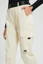 تنزيل الصورة على معرض الصور، Redtag-Ivory-Belted-Cargo-Jean-Jeans-Baggy-Fit-Women&#39;s-
