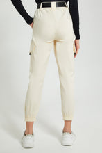 تنزيل الصورة على معرض الصور، Redtag-Ivory-Belted-Cargo-Jean-Jeans-Baggy-Fit-Women&#39;s-
