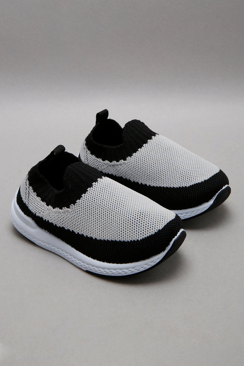 Grey Knit Pump