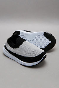 Grey Knit Pump