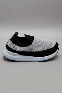 Grey Knit Pump