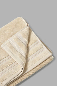 Redtag-Beige-Luxury-Cotton-Hand-Towel-Hand-Towels-Home-Bathroom-