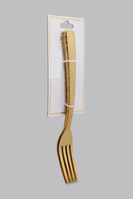 Load image into Gallery viewer, Gold Table Fork Hammered Set (4 Piece)
