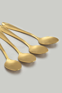 Gold Teaspoon Set (4 Pieces)