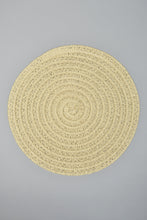 Load image into Gallery viewer, Beige Round Paper Placemat
