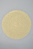 Beige Round Paper Placemat