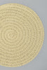 Beige Round Paper Placemat