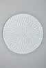 White/Silver Round Woven Placemat