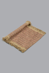 Brown Rectangle Woven Placemat