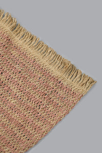 Brown Rectangle Woven Placemat