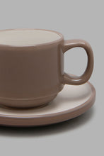 Load image into Gallery viewer, Redtag-Brown-Cup-And-Saucer-Tea-Sets-Home-Dining-
