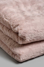 Load image into Gallery viewer, Redtag-Pink-Textured-Faux-Fur-3-Piece-Comforter-Set-(King-Size)-Comforters-Home-Bedroom-
