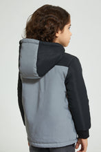 تنزيل الصورة على معرض الصور، Redtag-Black-Reflective-Jacket-Jackets-Boys-2 to 8 Years
