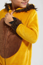 Load image into Gallery viewer, Redtag-Gold-Lion-Onesie-Boys-Pyjama-Sets,-Colour:Gold,-EHW,-Filter:Boys-(2-to-8-Yrs),-New-In,-New-In-BOY,-Non-Sale,-Section:Kidswear,-W21B-Boys-
