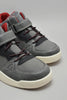Grey Material Block High Top