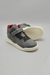 Grey Material Block High Top