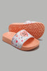 Redtag-Orange-Heart-Print-Side-Sliders-Girls-3 to 5 Years