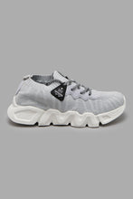 Load image into Gallery viewer, Redtag-Mid-Grey-Knit-High-Top-BSR-Trainers,-Colour:Mid-Grey,-Filter:Boys-Footwear-(5-to-14-Yrs),-New-In,-New-In-BSR-FOO,-Non-Sale,-W21A-Senior-Boys-5 to 14 Years
