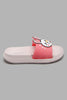 Redtag-Pink-Bunny-Slide-Character,-Colour:Pale-Pink,-Filter:Girls-Footwear-(3-to-5-Yrs),-GIR-Flip-Flops,-New-In,-New-In-GIR-FOO,-Non-Sale,-W21B-Girls-