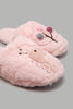 Redtag-Pink-Giraffee-Slipper-Mules-Senior-Girls-5 to 14 Years