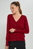 Redtag-Button-Front-V-Neck-Cardigan-With-Buttons-At-Cuff-Cardigans-Women's-