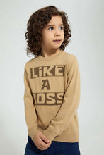 Load image into Gallery viewer, Redtag-Stone-Like-A-Boss-Slogan-Pullover-Pullovers-Boys-2 to 8 Years
