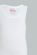 Load image into Gallery viewer, White/Grey Basic Vest (Pack Of 3)
