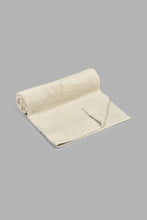 تنزيل الصورة على معرض الصور، Redtag-Beige-Textured-Cotton-Bath-Sheet-Bath-Sheets-Home-Bathroom-
