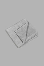 تنزيل الصورة على معرض الصور، Redtag-Light-Grey-Textured-Cotton-Face-Towel-Set-(4-Piece)-Face-Towels-Home-Bathroom-
