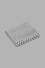 Load image into Gallery viewer, Redtag-Light-Grey-Textured-Cotton-Hand-Towel-Hand-Towels-Home-Bathroom-
