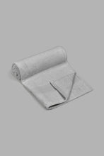 Load image into Gallery viewer, Redtag-Light-Grey-Textured-Cotton-Hand-Towel-Hand-Towels-Home-Bathroom-
