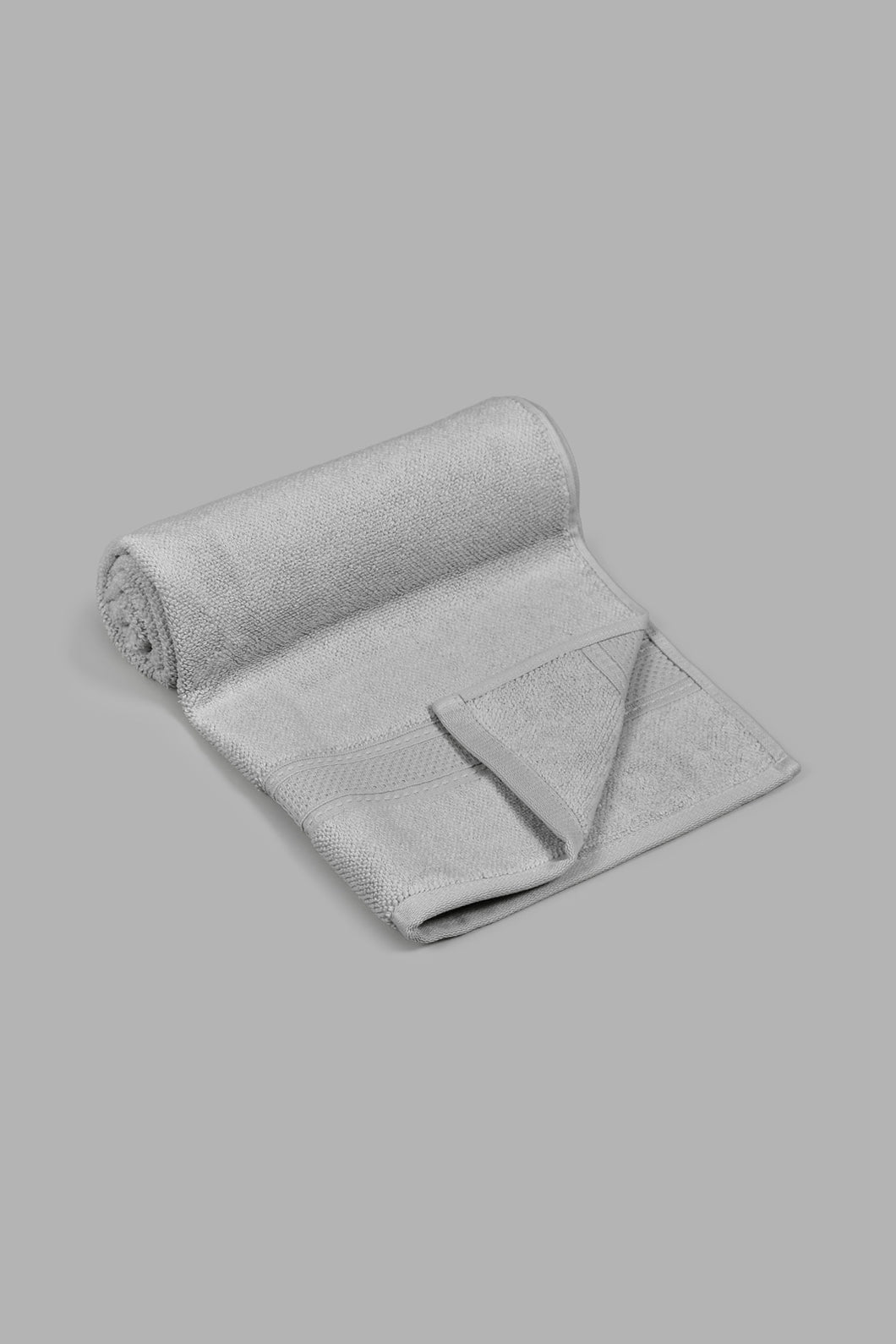 Redtag-Light-Grey-Textured-Cotton-Hand-Towel-Hand-Towels-Home-Bathroom-