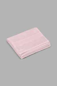 Redtag-Pink-Textured-Cotton-Hand-Towel-Hand-Towels-Home-Bathroom-