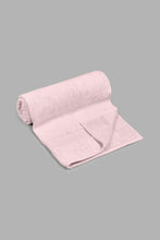 تنزيل الصورة على معرض الصور، Redtag-Pink-Textured-Cotton-Bath-Towel-Bath-Towels-Home-Bathroom-
