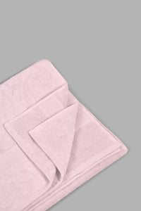 Redtag-Pink-Textured-Cotton-Bath-Towel-Bath-Towels-Home-Bathroom-