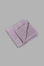 Load image into Gallery viewer, Redtag-Lavender-Textured-Cotton-Face-Towel-Set-(4-Piece)-Face-Towels-Home-Bathroom-
