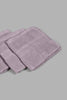 Redtag-Lavender-Textured-Cotton-Face-Towel-Set-(4-Piece)-Face-Towels-Home-Bathroom-