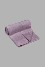 Load image into Gallery viewer, Redtag-Lavender-Textured-Cotton-Bath-Towel-Bath-Towels-Home-Bathroom-
