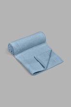 Load image into Gallery viewer, Redtag-Blue-Textured-Cotton-Hand-Towel-Hand-Towels-Home-Bathroom-
