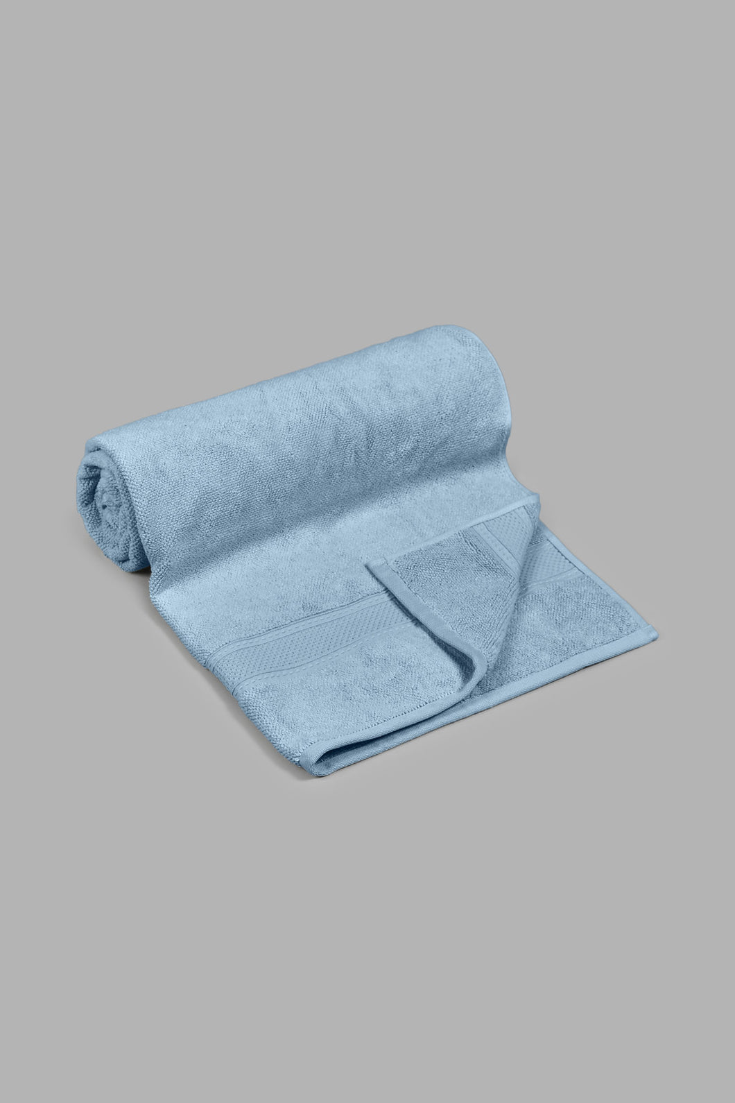 Redtag-Blue-Textured-Cotton-Bath-Towel-Bath-Towels-Home-Bathroom-