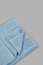 Load image into Gallery viewer, Redtag-Blue-Textured-Cotton-Bath-Towel-Bath-Towels-Home-Bathroom-
