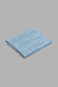 Redtag-Blue-Textured-Cotton-Bath-Sheet-Bath-Sheets-Home-Bathroom-