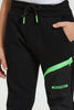 Black Neon Zip Jog Pant