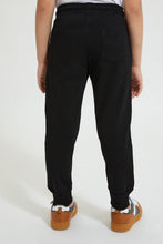 Load image into Gallery viewer, Black Neon Zip Jog Pant
