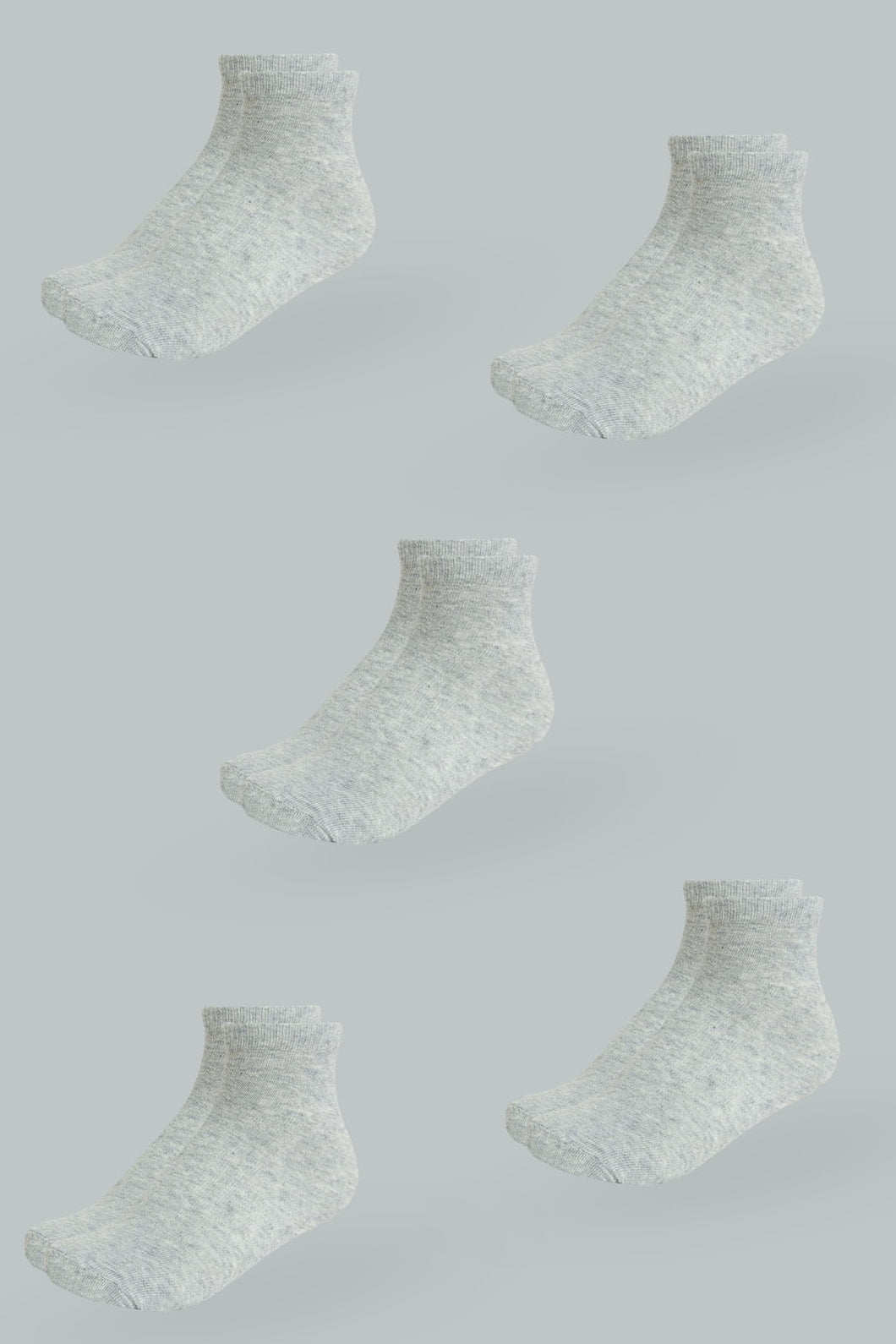 Redtag-Grey-5-Pack-Long-Length-Socks-365,-Boys-Socks,-Colour:Grey,-Filter:Boys-(2-to-8-Yrs),-IMP,-New-In,-New-In-BOY,-Non-Sale,-Section:Kidswear-Boys-2 to 8 Years