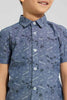 Redtag-Olive-Print-Short-Sleeve-Shirt-Boys-Shirts,-Colour:Olive,-Filter:Boys-(2-to-8-Yrs),-New-In,-New-In-BOY,-Non-Sale,-S22B,-Section:Kidswear-Boys-2 to 8 Years