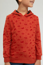 Load image into Gallery viewer, Orange Printed Hoodie
