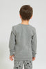 Grey Dinosaur Printed Sweatshirt