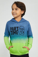 Load image into Gallery viewer, Redtag-Blue-Dip-Dye-Hooded-Sweatshirt-Boys-Sweatshirts,-Colour:Blue,-Filter:Boys-(2-to-8-Yrs),-New-In,-New-In-BOY,-Non-Sale,-Section:Kidswear,-W21A-Boys-
